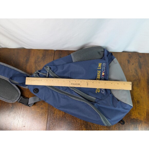 Disney Cruise Line Castaway Club Blue Shoulder Crossbody Backpack Sling Bag - Picture 14 of 15